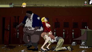 | Escape from zombie U | Female teacher with big tits and perfect ass gets her anus fucked by long hard cocks of badass monsters to get creampied and gets her wet pussy licked | Hentai Gameplay |